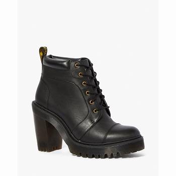 Dr Martens Női Averil Bőr Bokacsizma Fekete